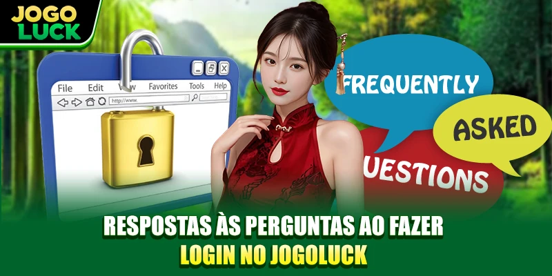 Respostas às perguntas ao fazer entrar JOGOLUCK